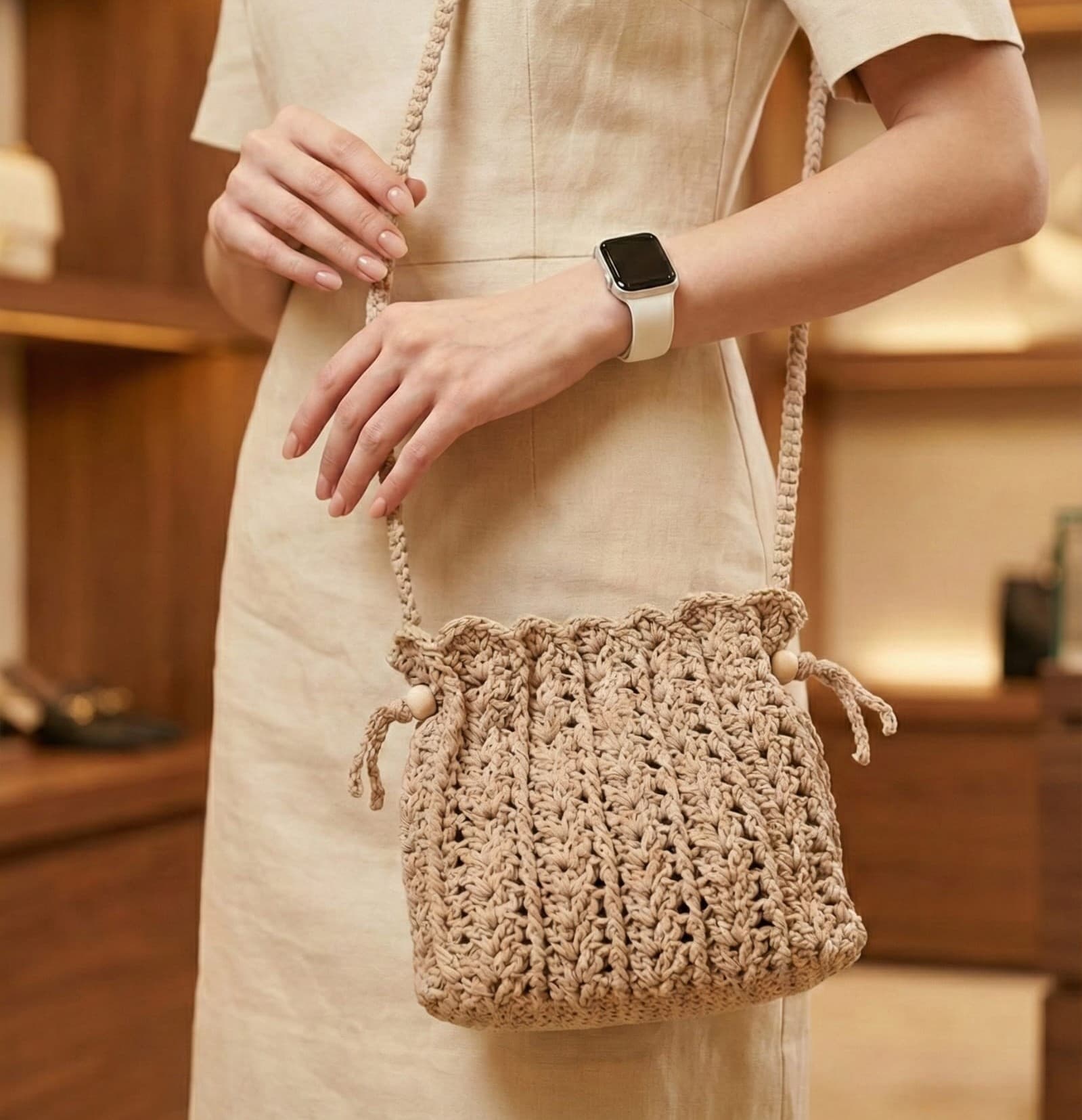 Büzgülü Omuz Çantası